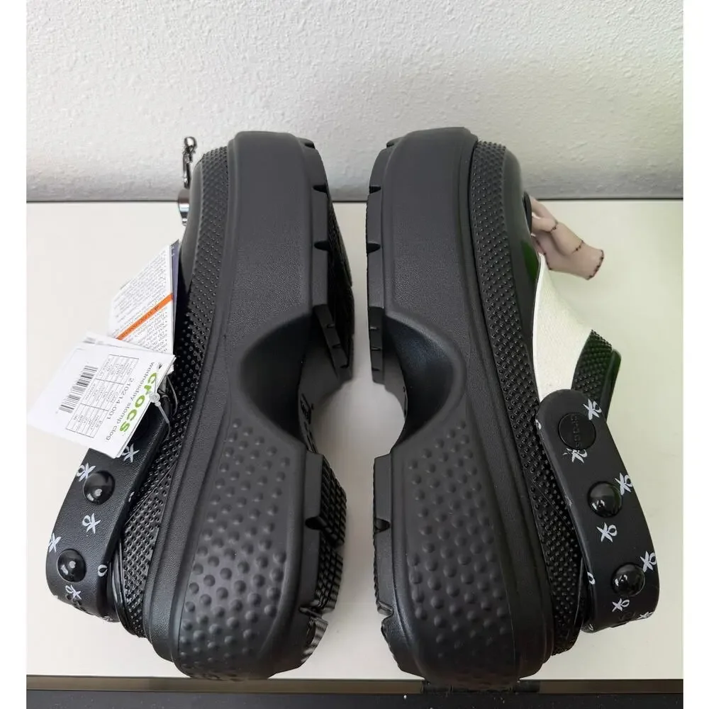 NWT Crocs x Wednesday Stomp Clog Black Womens 7